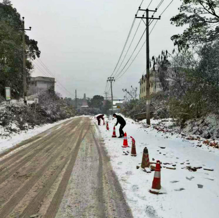 嚴冬時節(jié)，茶馬線（X002）項目工作進展順利